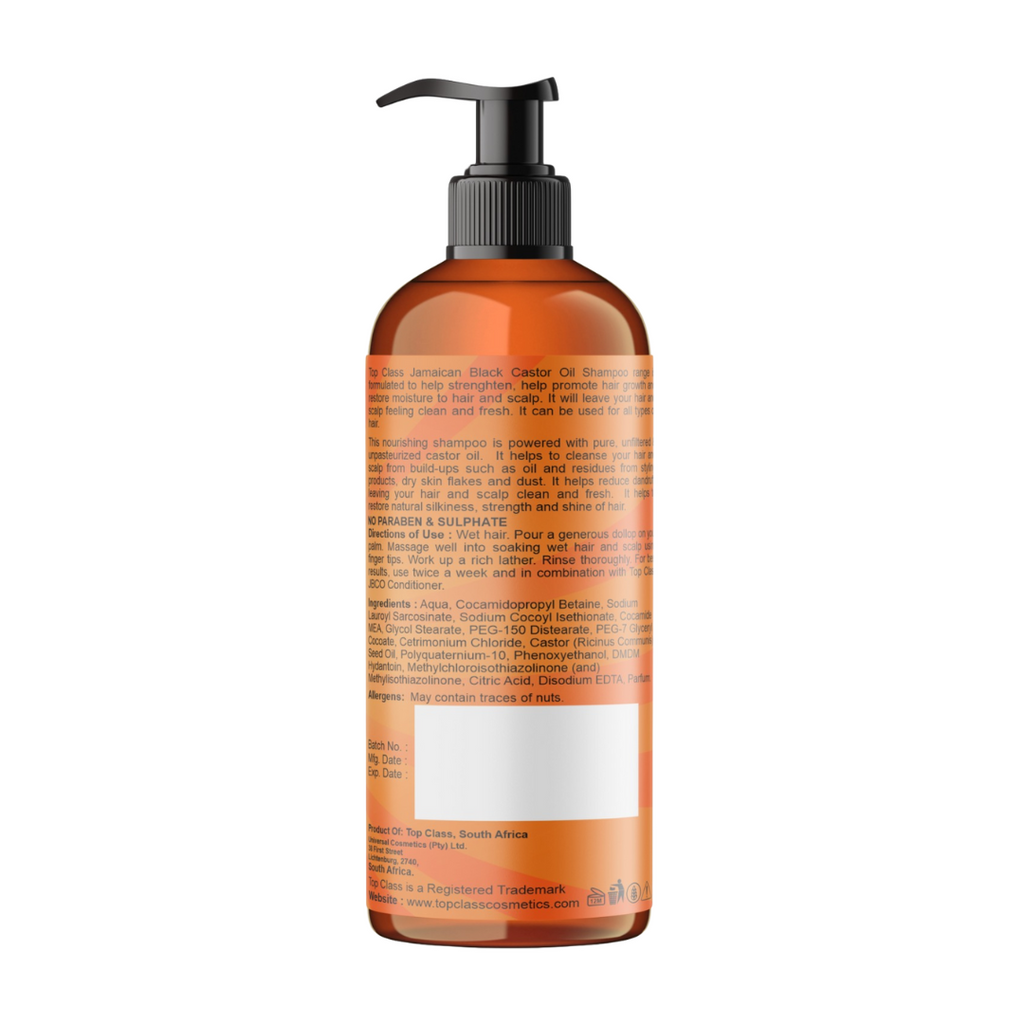 Top Class Jamaican Black Castor Oil Hair Shampoo 250ml