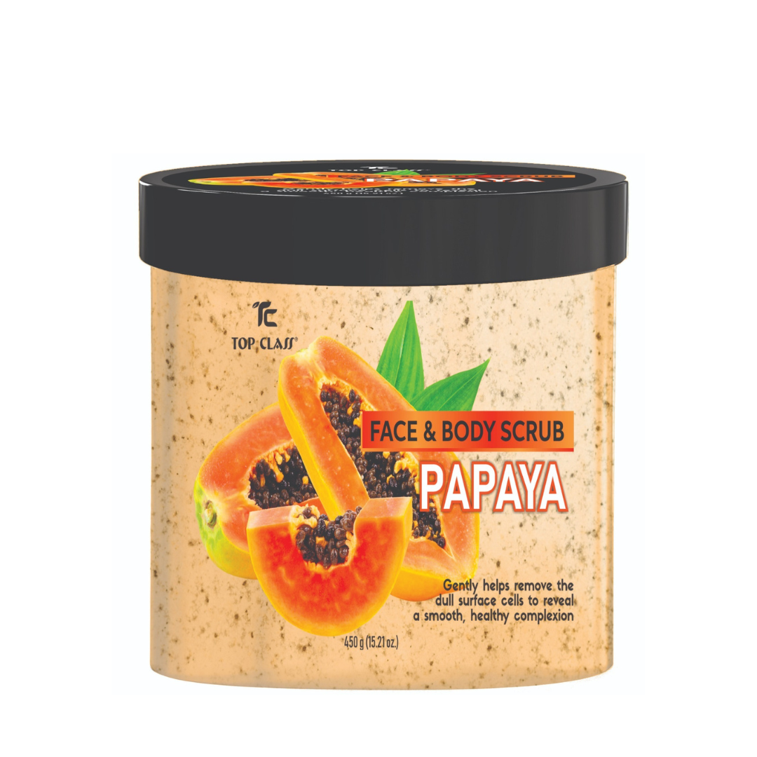 Top Class Face & Body Scrub Papaya 450g